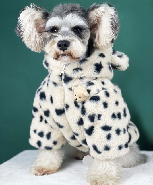 Stylish Leopard Print Hoodie Jacket