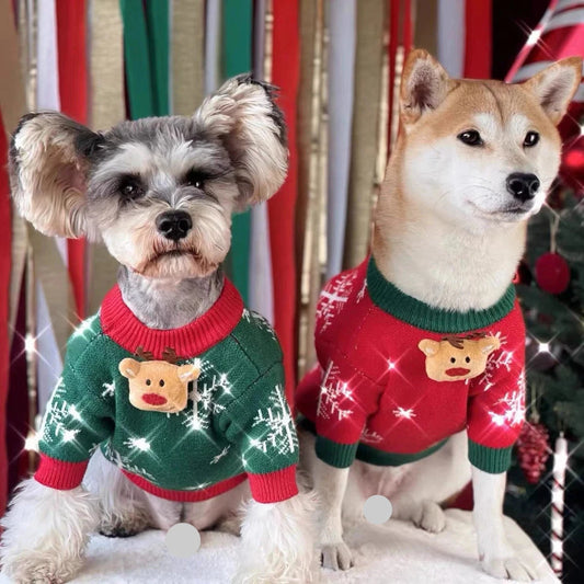 Snowflake Pattern Christmas Sweater