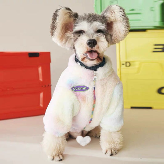 Rainbow Pastel Fleece Jacket