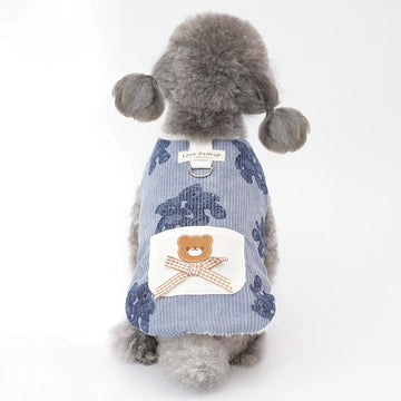 Bear Pattern Fleece Vest